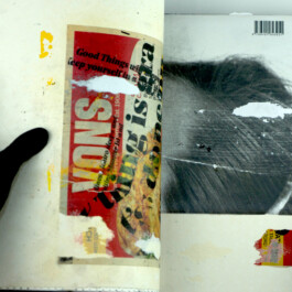 YENCE Studio ‘Scrapbook’ mixed-media work-in-progress with typographic elements, shapes and structures - exploring new aesthetics. Heavy-Duty Artbook - Collection of various Artworks and compositions by Jens Wagner YENCE Studio